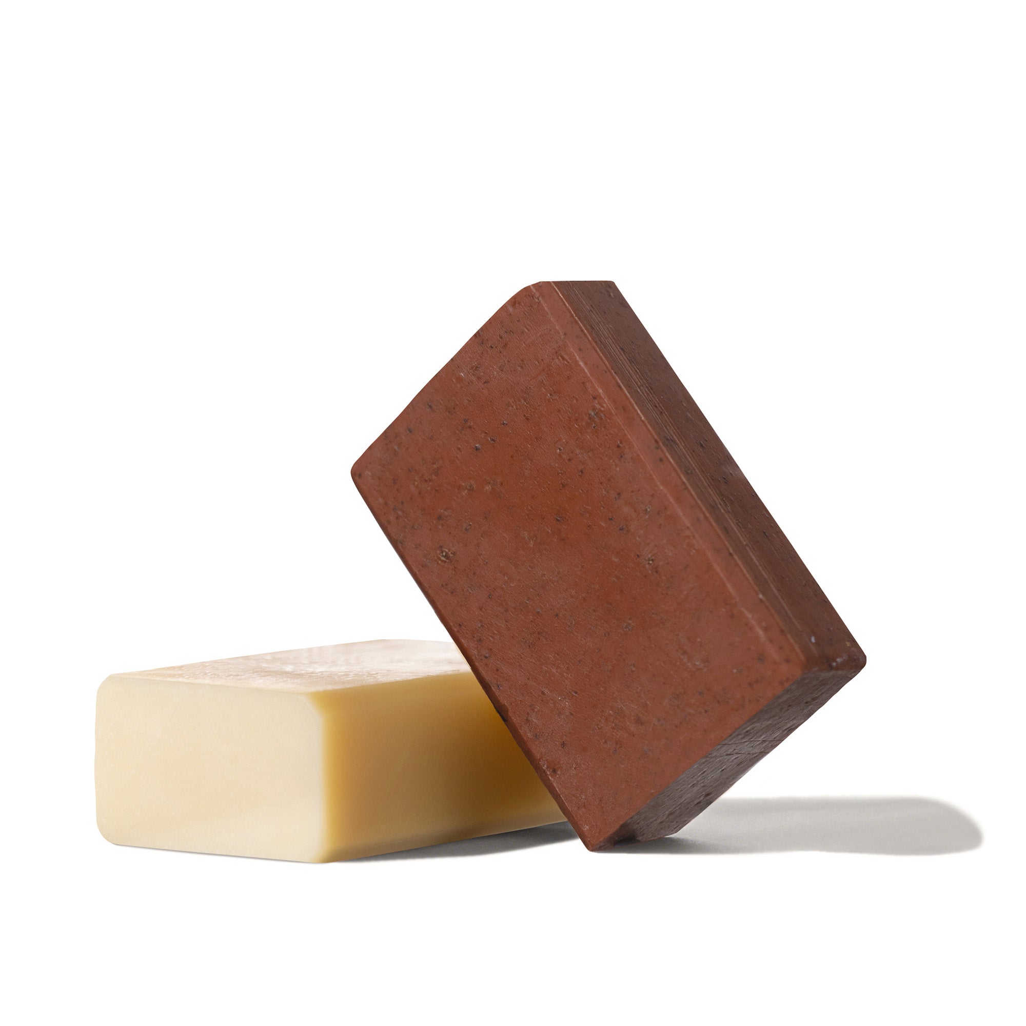 Image of Antü Restoring Soap bar stacked on top of another bar of Antü Refreshing Soap.